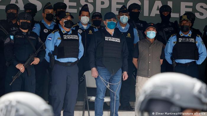 Expresidente de Honduras detenido tras pedido de extradición