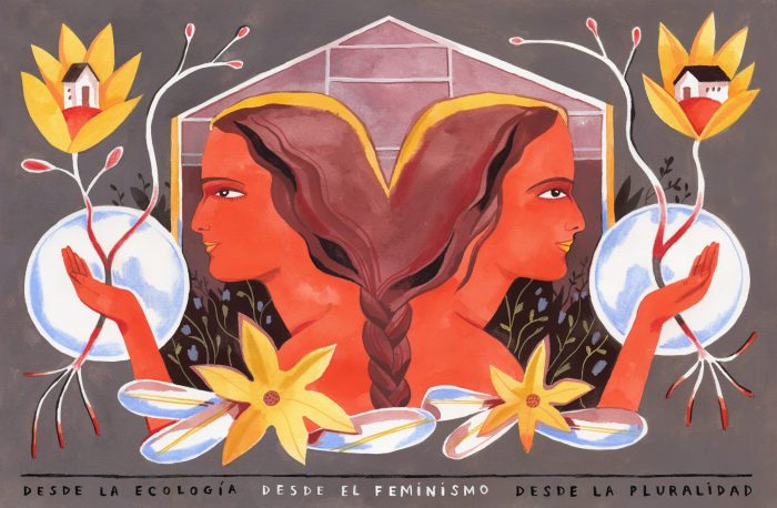 Luisa Rivera y su ilustración sobre feminismo en las bases de la nueva Constitución