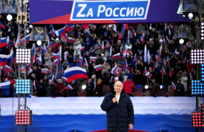 Putin recibe el apoyo del pueblo ruso en su aparición pública en Moscú