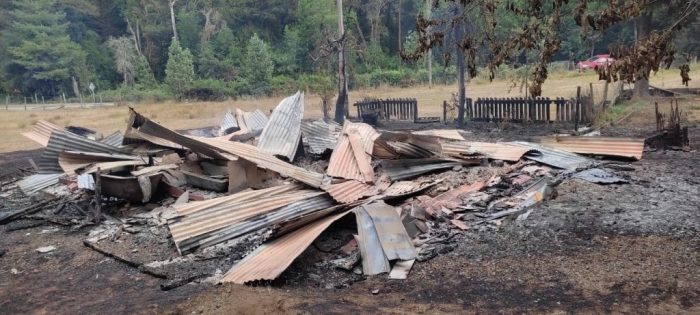 Se registró ataque incendiario al interior de la Reserva Nacional Malleco y destruyen instalaciones de la Conaf