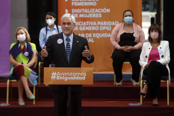 Presidente Piñera en conmemoración del 8M: «La pandemia evidenció la profundidad de las brechas entre hombres y mujeres»