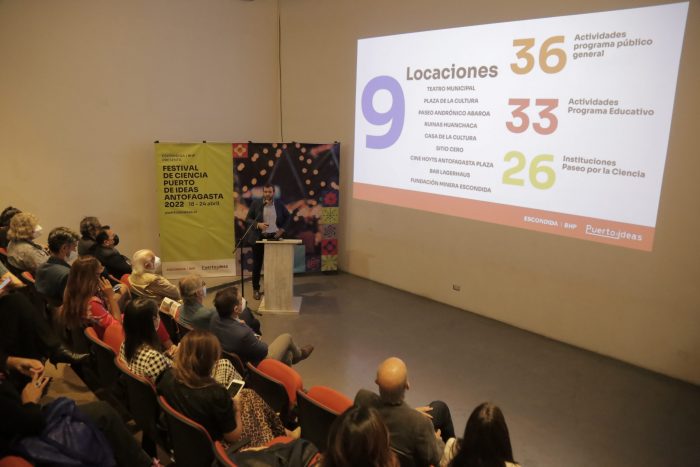 Cambio climático y democracia digital marcarán Festival de Ciencia Puerto de Ideas Antofagasta 2022