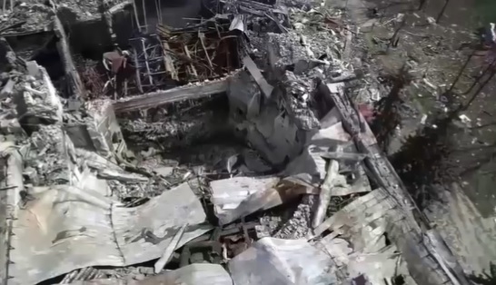 Las imágenes de un dron que evidencia la destrucción en Mariupol en medio de la guerra entre Ucrania y Rusia