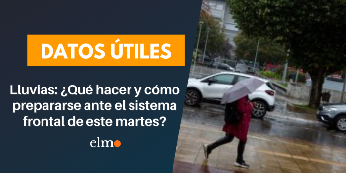 «Lluvias moderadas a fuertes»: ¿Qué hacer y cómo prepararse ante el sistema frontal de este martes?