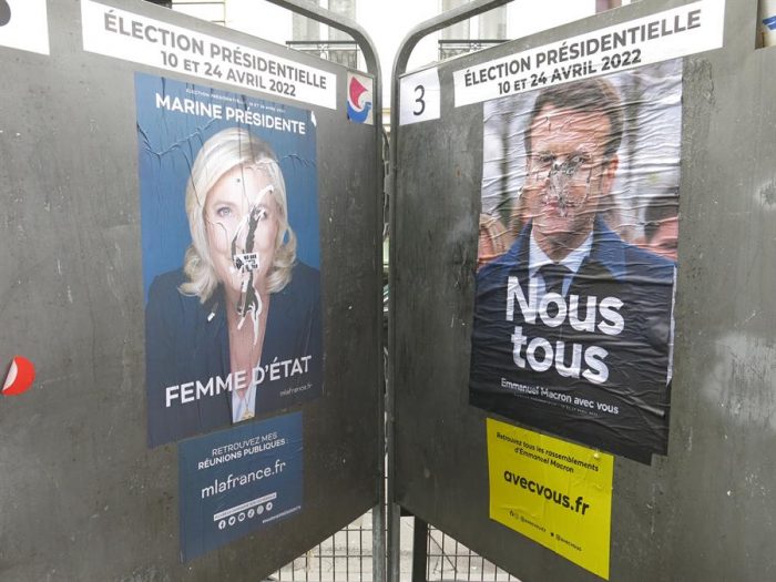 Francia: la inesperada igualdad entre Macron y Le Pen domina la jornada de reflexión