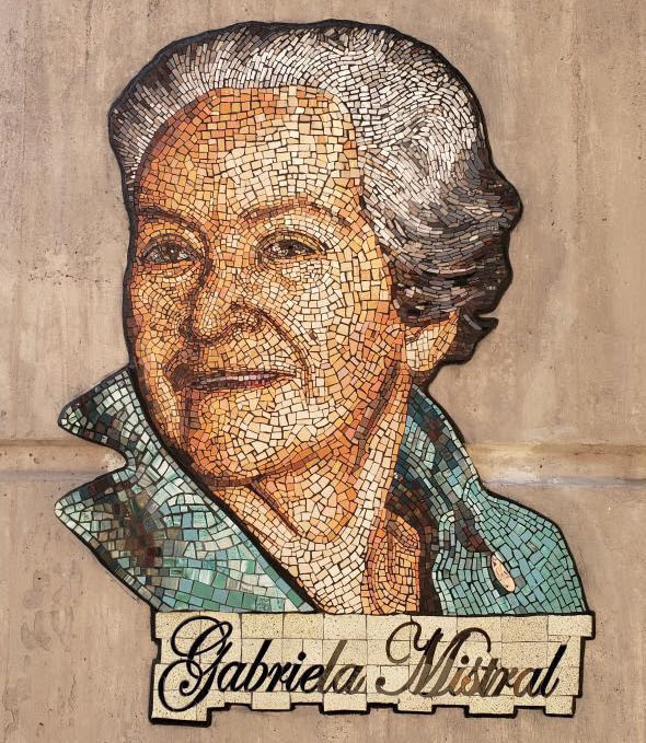 Nuevo mosaico homenajea a Gabriela Mistral