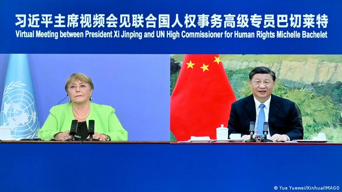 Presidente de China rechaza lecciones de DD.HH. en diálogo con Michelle Bachelet