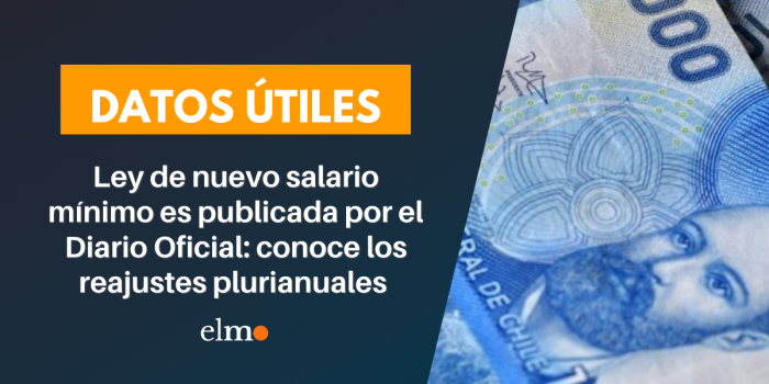 Ley de nuevo salario mínimo es publicada por el Diario Oficial: conoce los reajustes plurianuales