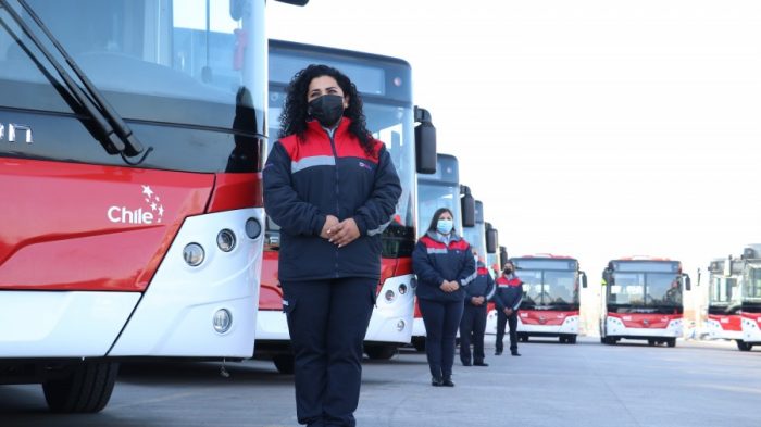 Presentan 70 buses eléctricos que beneficiarán a los vecinos de las comunas de La Pintana, San Joaquín y Puente Alto