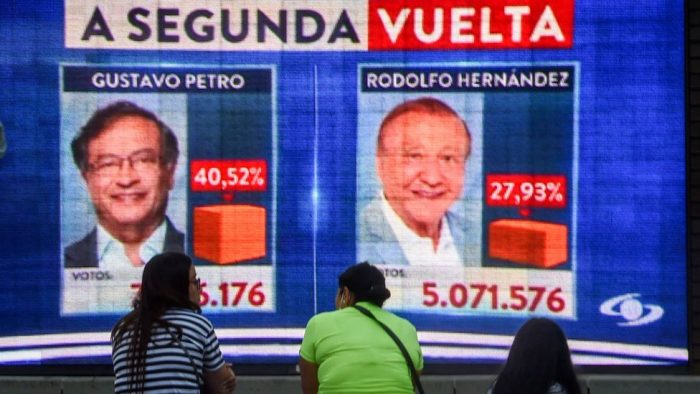 Rodolfo Hernández y Gustavo Petro definen quién será presidente en un balotaje cerrado
