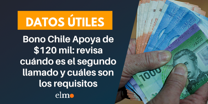 Bono Chile Apoya de $120 mil: revisa cuándo es el segundo llamado y cuáles son los requisitos