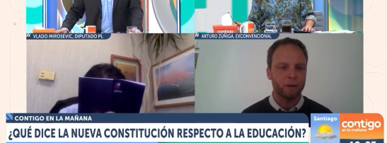 Pese a que propuesta constitucional promueve diversidad educativa, Arturo Zúñiga asegura que si gana el Apruebo, «todos los colegios serán iguales»