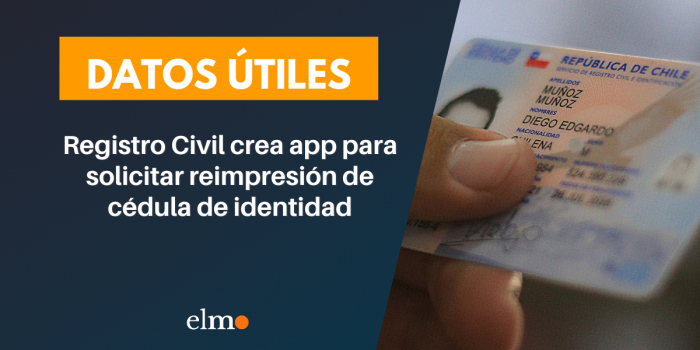 Registro Civil crea app para solicitar reimpresión de cédula de identidad