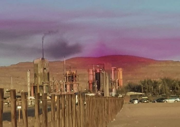Avistamiento de nube purpura de vapor de yodo causó preocupación en Pozo Almonte