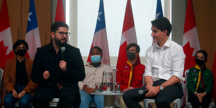 Trudeau conversa con Presidente Boric por TPP11: primer ministro canadiense apoya ratificación nacional del tratado
