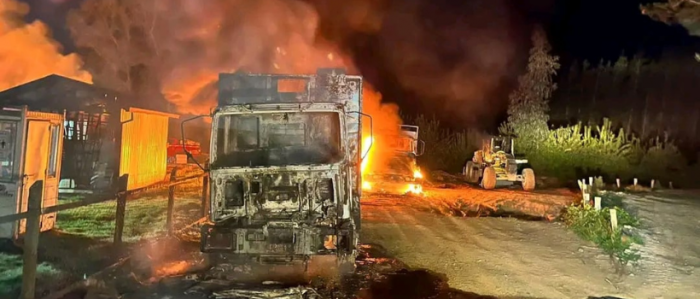 Sujetos realizaron ataque incendiario en dependencias de Forestal Arauco: Gobierno anuncia acciones penales