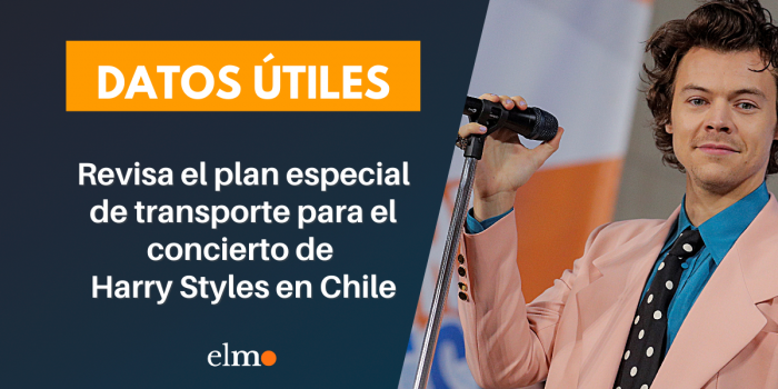 Revisa el plan especial de transporte para el concierto de Harry Styles en Chile
