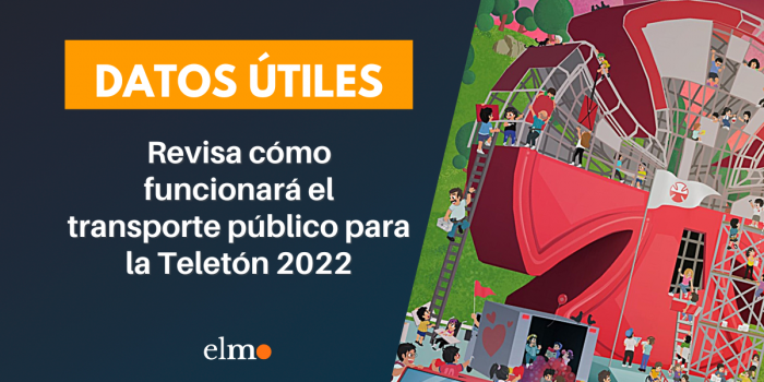 Revisa cómo funcionará el transporte público en Santiago para la Teletón 2022