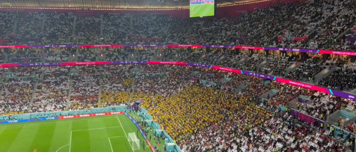 Primer partido de Qatar 2022: hinchas de La Tri se burlaron y dedicaron canto a fanáticos de La Roja