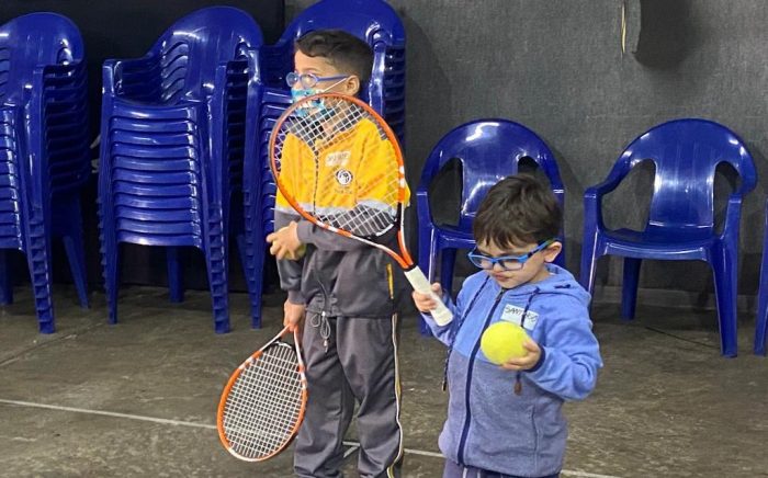 El tenis para personas ciegas aterrizó en Chile