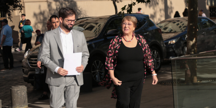 Presidente Boric y expresidenta Bachelet se encuentran en marco de la conmemoración internacional de los derechos humanos