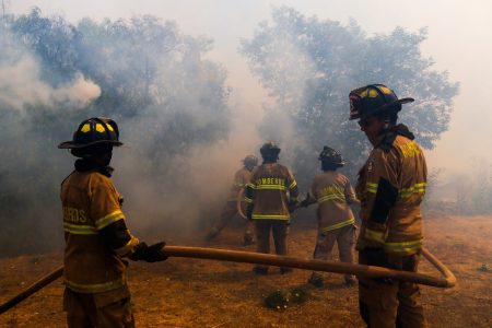 Alerta Roja: Senapred ordena evacuación por incendio forestal en Hualqui