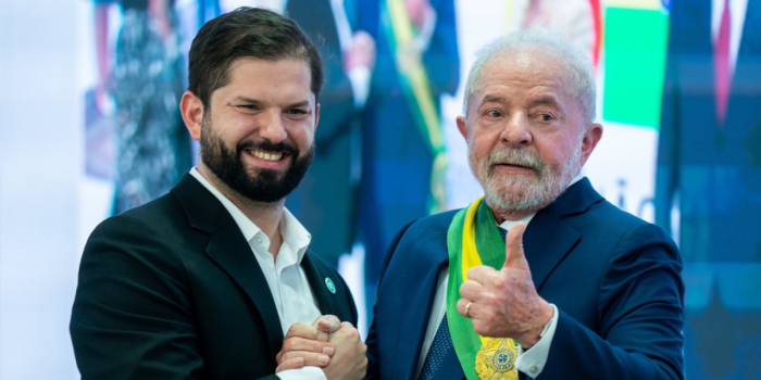 Lula da Silva recibe a Presidente Boric tras su investidura como presidente de Brasil