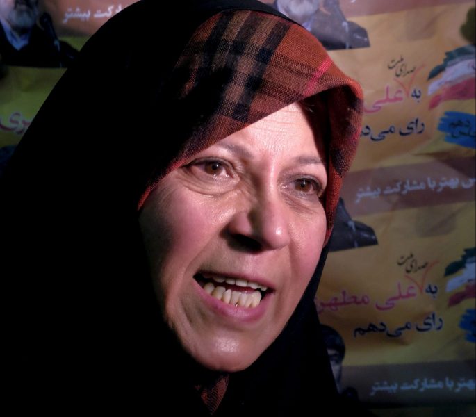 Condenada a 5 años de prisión Faezeh Hashemí, hija de un expresidente iraní