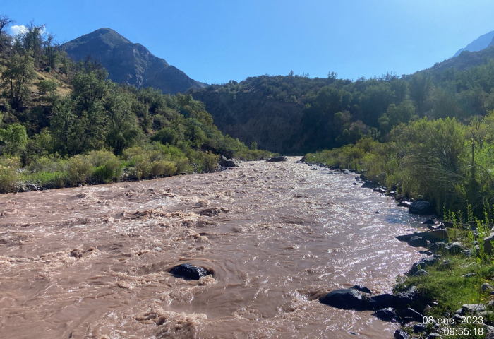 Decretan Alerta Temprana Preventiva por turbiedad del Río Maipo