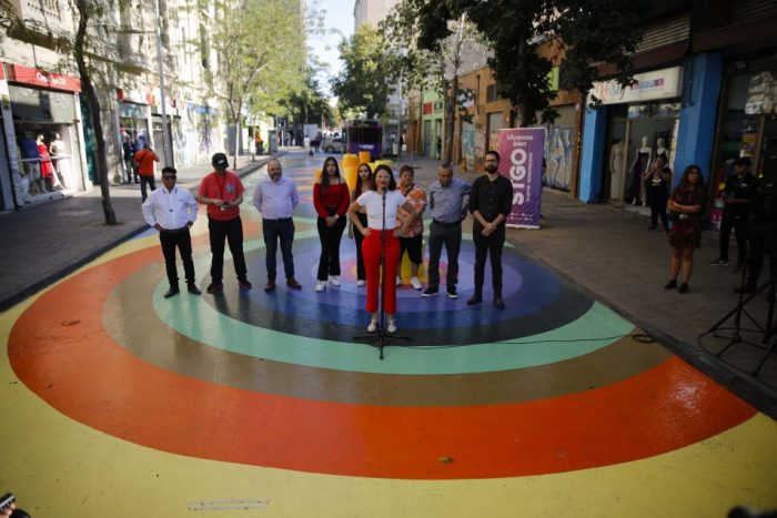 Municipalidad de Santiago inauguró segundo tramo del Paseo Peatonal Bandera