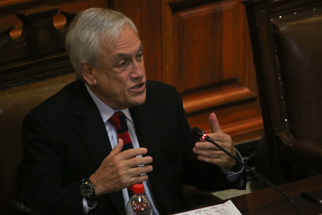 Expresidente Piñera termina su declaración ante fiscal Chong por delitos de lesa humanidad