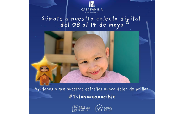 Fundación Casa Familia lanza colecta digital hasta el 14 de mayo