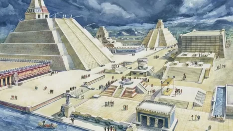 Los aztecas mantenían grandes redes comerciales de obsidiana