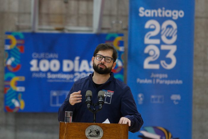 A 100 días de Santiago 2023: Presidente Boric inaugura cuenta regresiva para Juegos Panamericanos