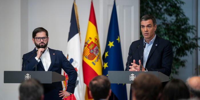 Presidente Boric sostiene reuniones con Pedro Sánchez y Felipe VI firmando acuerdos con España