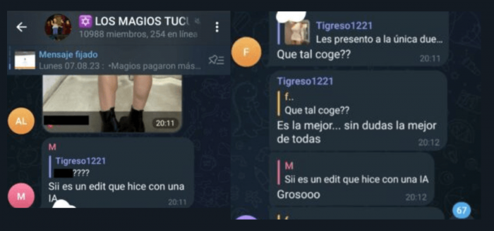 Conmoción en Argentina por grupo de más de 11 mil hombres que suben fotos de mujeres en Telegram