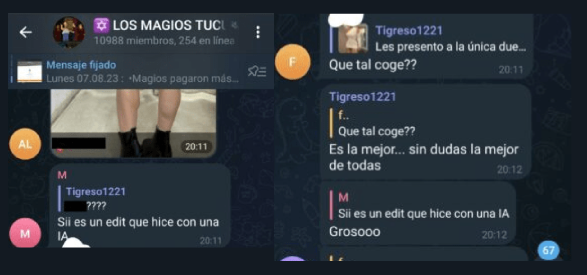 Conmoción en Argentina por grupo de más de 11 mil hombres que suben fotos  de mujeres en Telegram