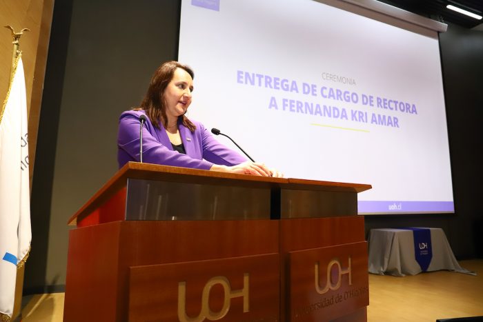 Fernanda Kri Amar asume como Rectora de la Universidad de O’Higgins