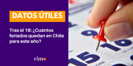Tras el 18: ¿Cuántos feriados quedan en Chile para este año?