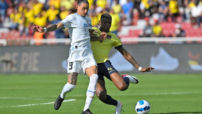 Ecuador remonta a Uruguay con doblete de Torres pero no suma en la tabla por sanción