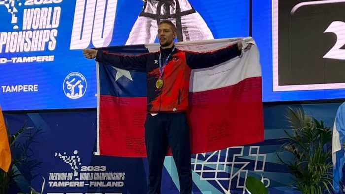 Chileno se consagra campeón en torneo de Taekwondo ITF en Finlandia