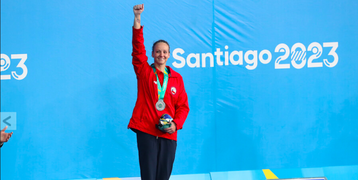 Kristel Köbrich gana medalla de plata y se lleva profunda ovación del público en Santiago 2023