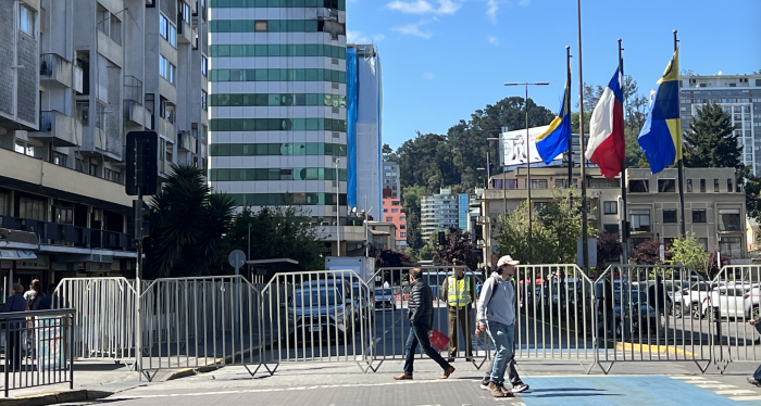 El impresionante cerco de seguridad en torno al Presidente Boric en Concepción