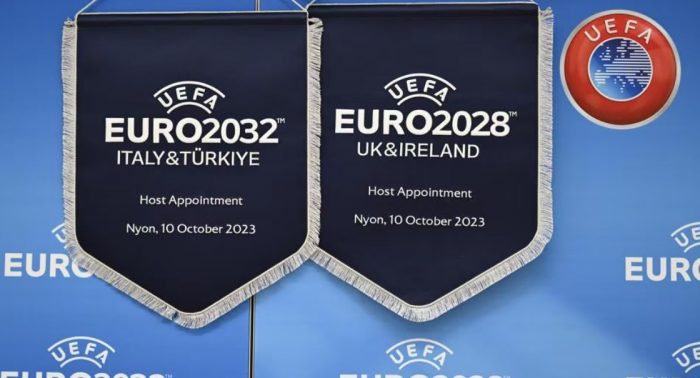 UEFA confirms that Euro 2028 will be held in the United Kingdom and Ireland and Euro 2032 in Italy and Turkey