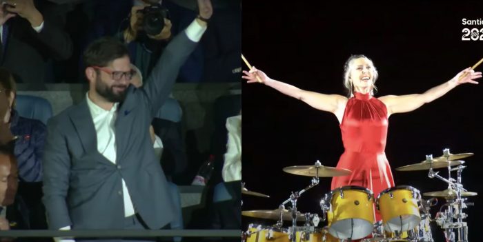 Santiago 2023: solo de batería de Juanita Parra y ovación a Presidente Boric abren los Panamericanos