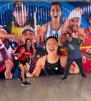 Juegos Panamericanos: campeona olímpica se emociona al “encontrarse” en una imagen del Metro