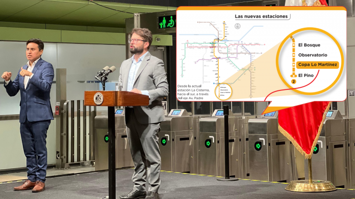 Inauguran extensión de Línea 2: así quedó el mapa del Metro de Santiago con 4 estaciones nuevas