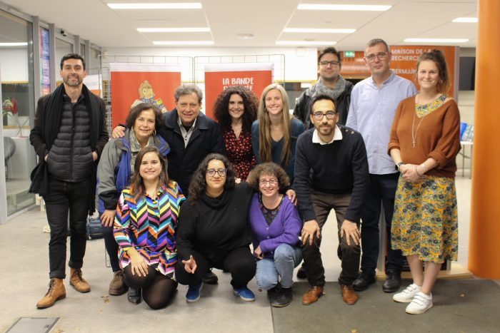 Delegación de editores, gestores y autores chilenos de historieta realiza exitosa gira en Francia