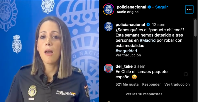 Policía española rebautiza al viejo “cuento del tío” como “el paquete chileno”