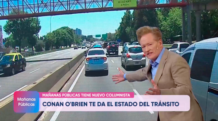 Conan O’Brien sorprende en TV Pública de Argentina en medio de debate por privatización de medios
